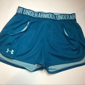 XS Blue Underarmour Jersey Athletic Shorts